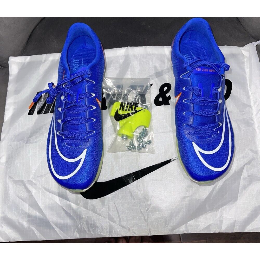 Nike Blue Maxfly Sprint Spikes